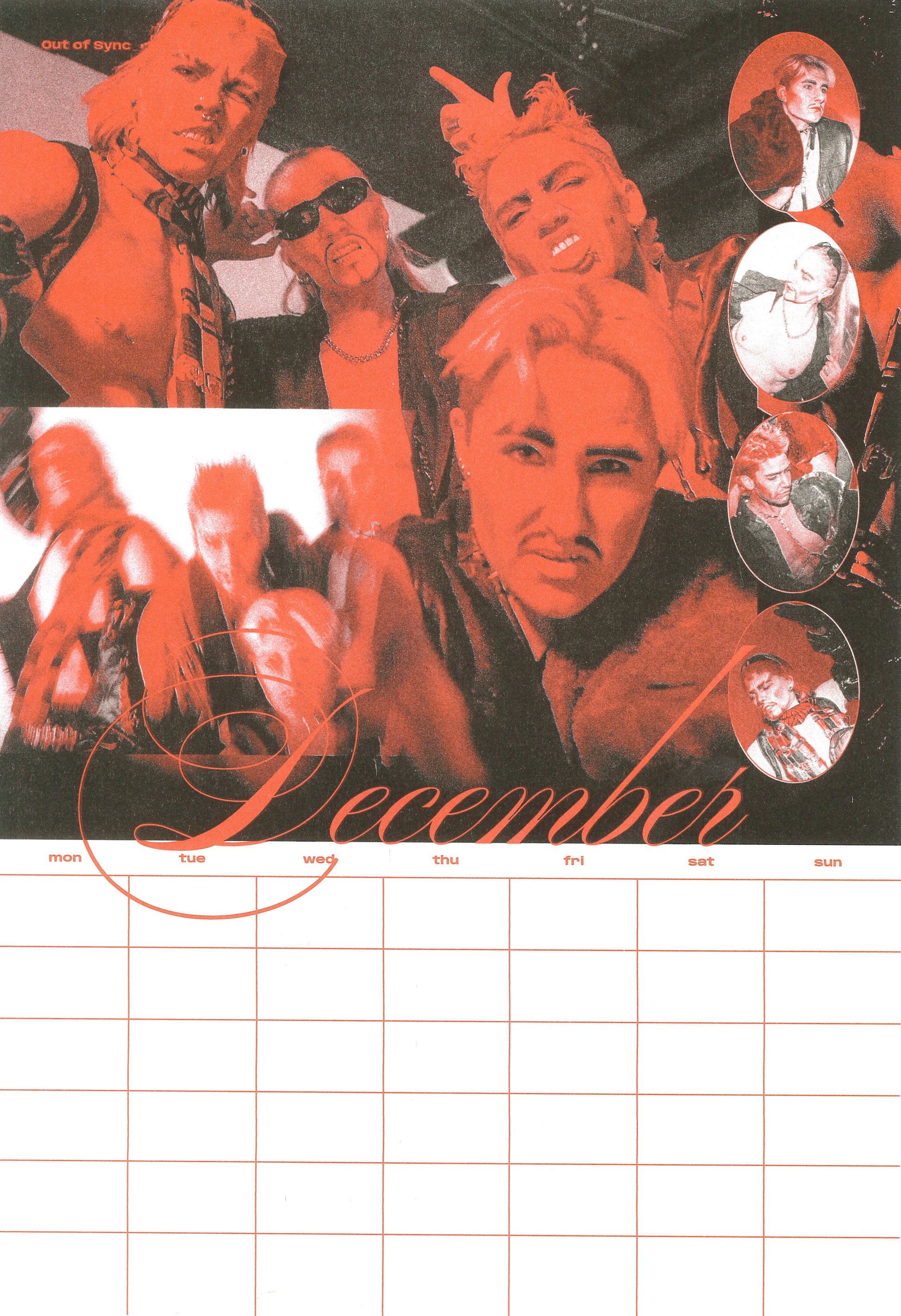 Out of Sync ★ 99% Angel ★ Begin Whenever Year Calendar